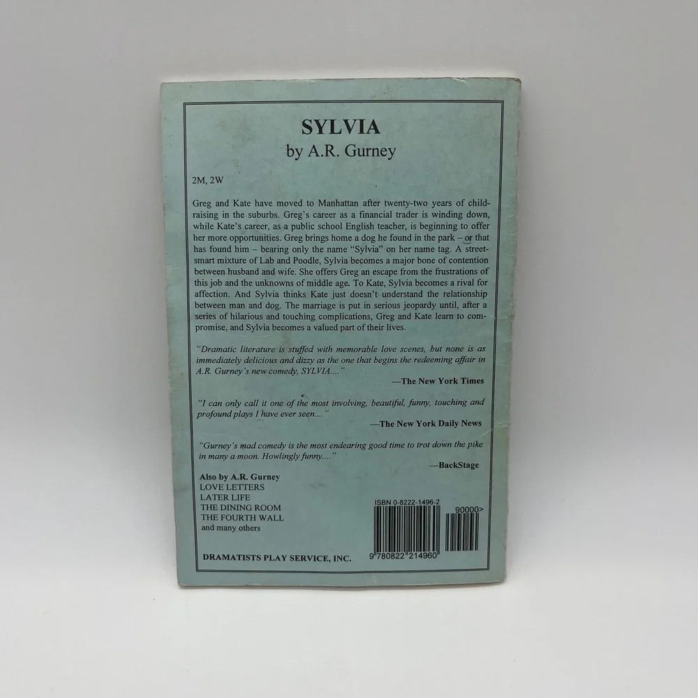 Sylvia by A. R. Gurney Play Script Dramatists Play‎ Service Vintage